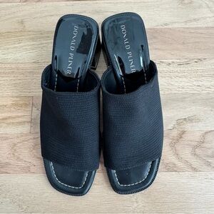 Donald Pliner Black Block Heel Sandals Size 7.5
